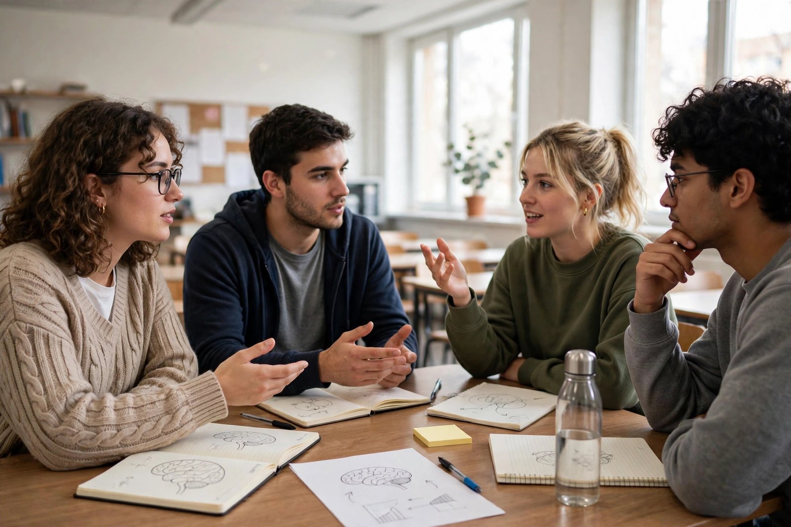 Psychology student running a research session in a university laboratory
