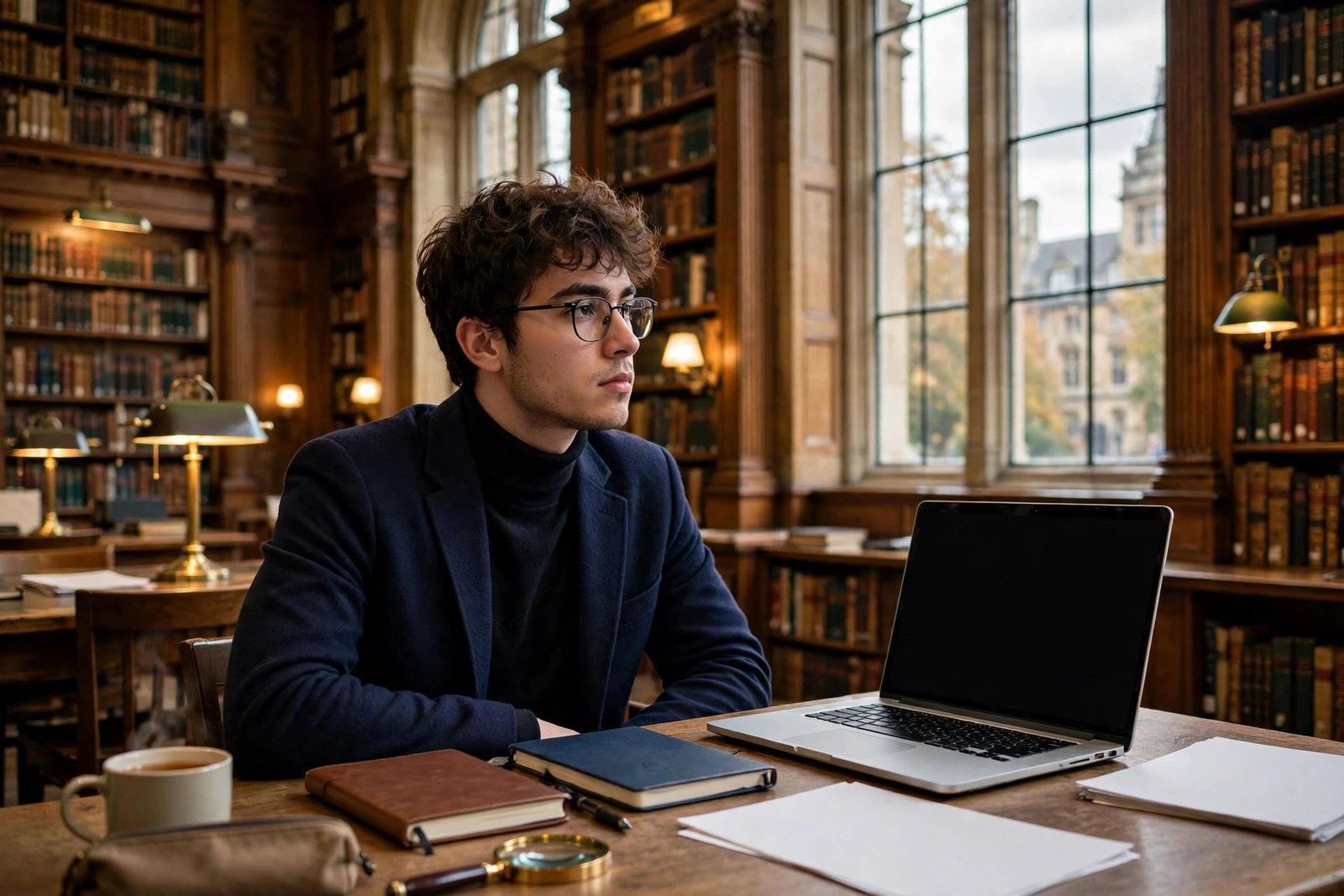 Postgraduate student studying in a British university library, Chevening Scholarship master's guide