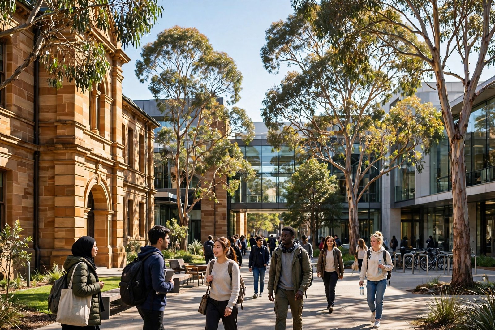 Australian university campus for Australia Awards Scholarships students