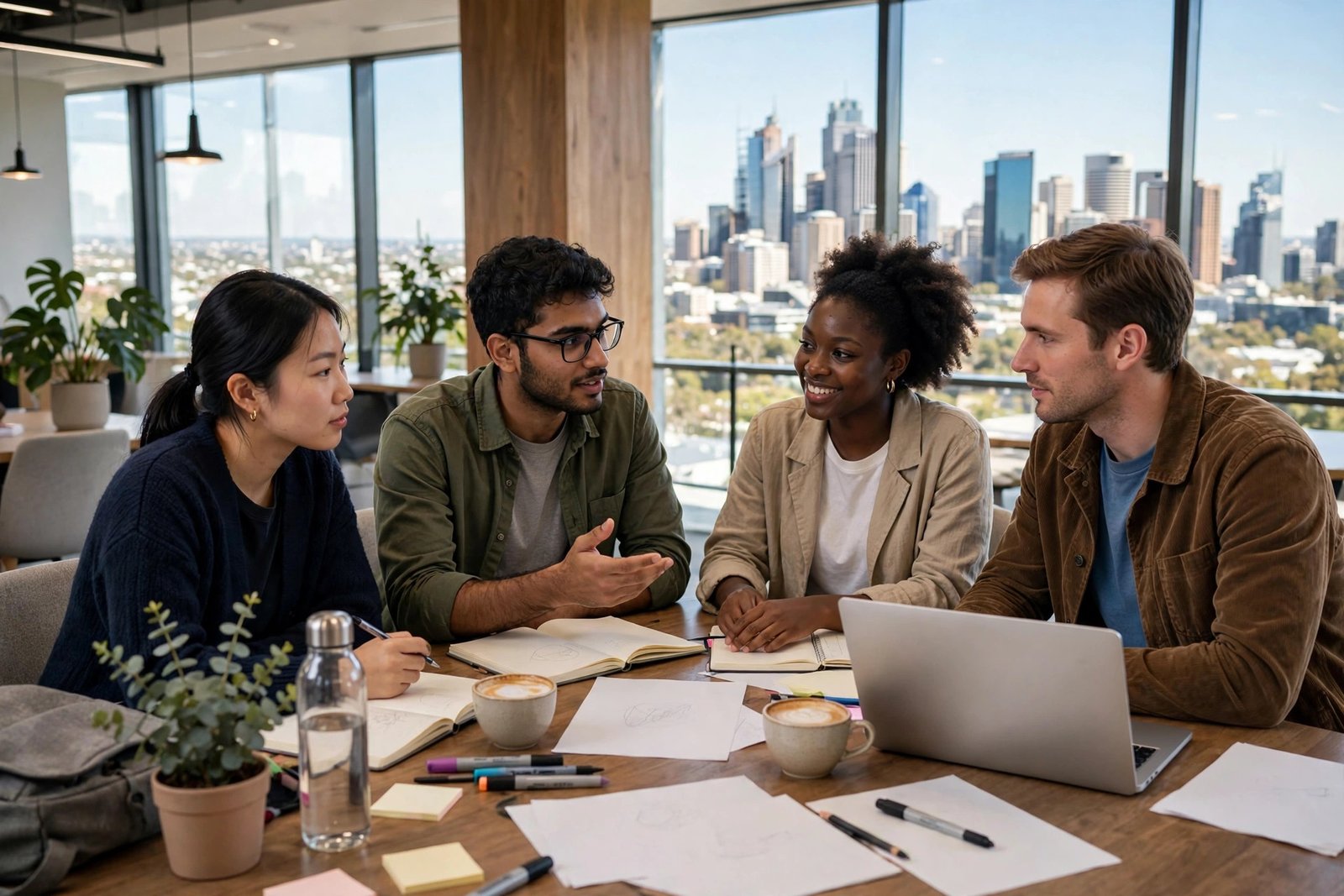 International students collaborating at an Australian university for Australia Awards