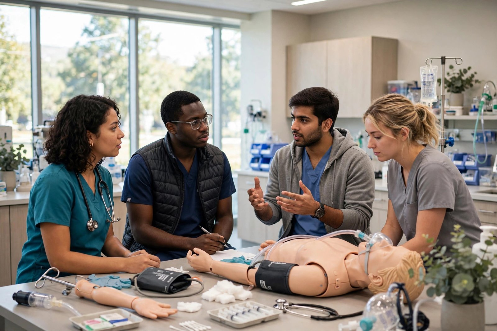 Health science students training in a modern simulation laboratory in Hamilton, McMaster graduate and in-course awards