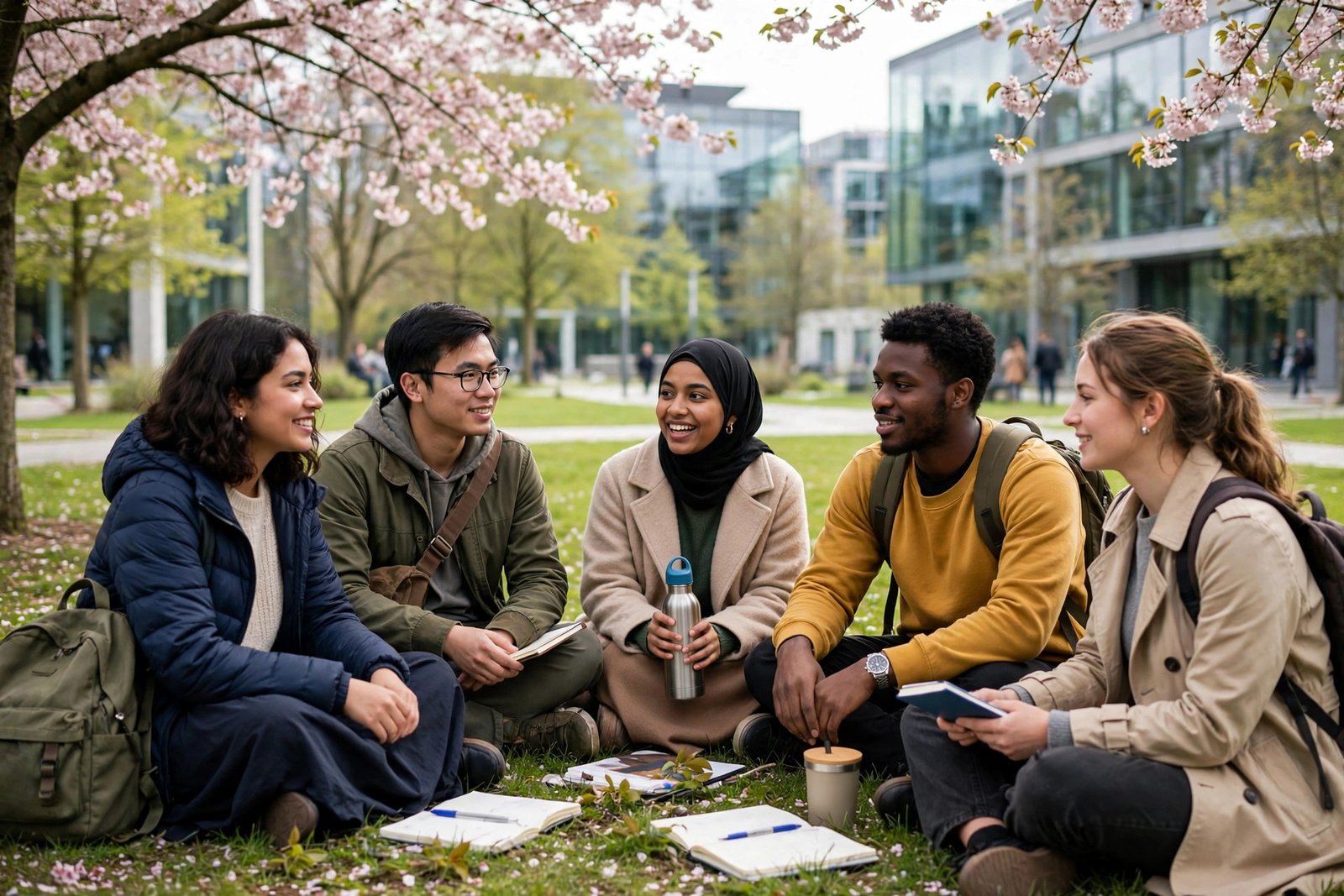 International masters students at Goethe University Frankfurt Germany