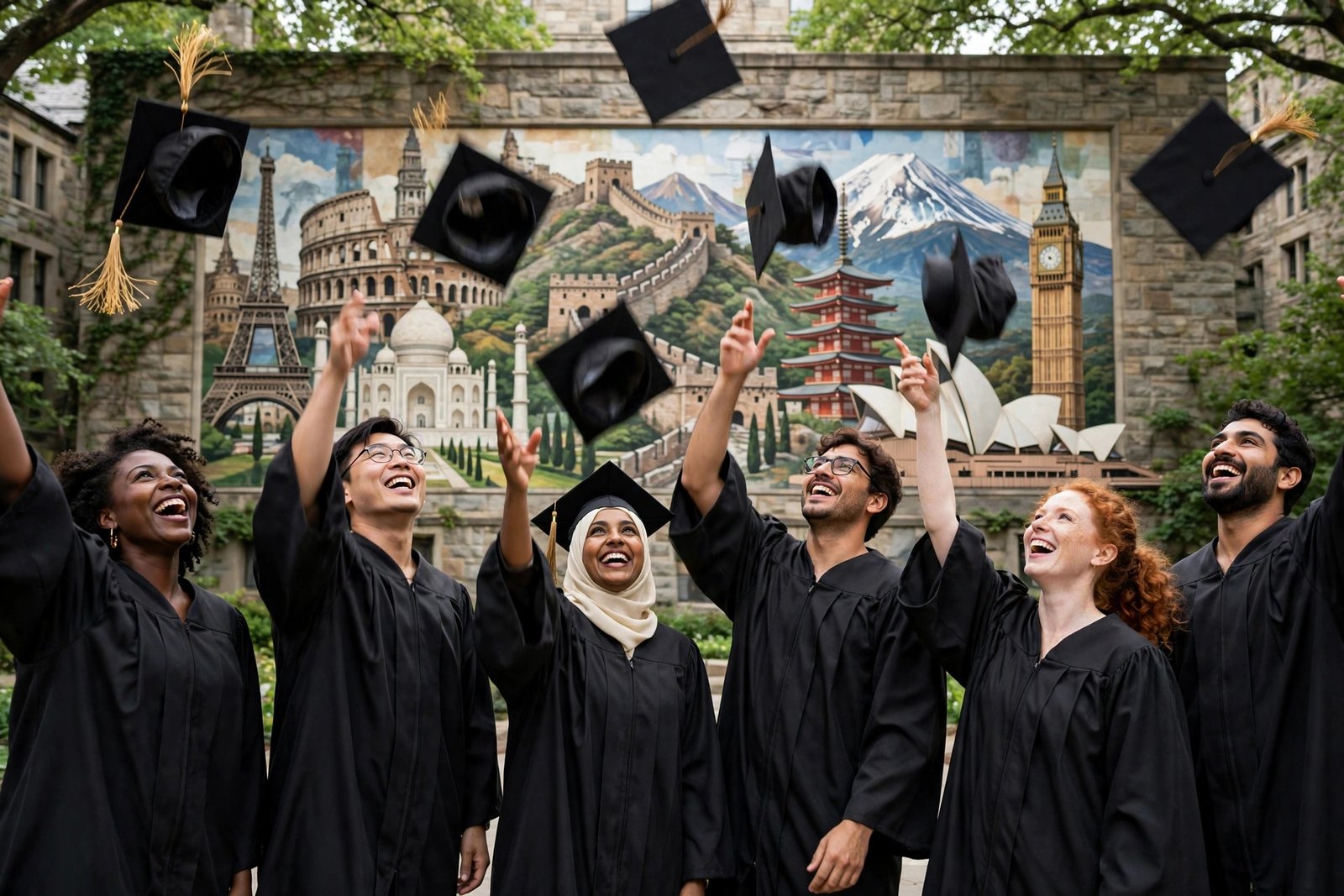 International graduates celebrating fully funded scholarships for international students 2027 worldwide