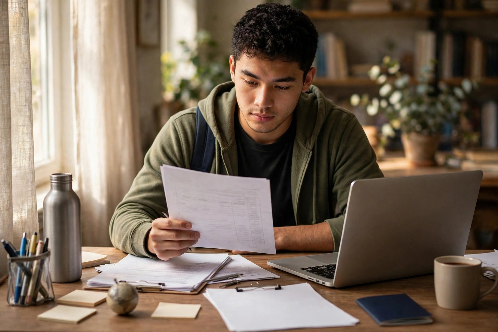 Determined student with a low GPA preparing fully funded scholarship applications for 2026/2027